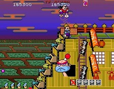 une photo d'Ã©cran de Pistol Daimyo No Bouken sur Arcade